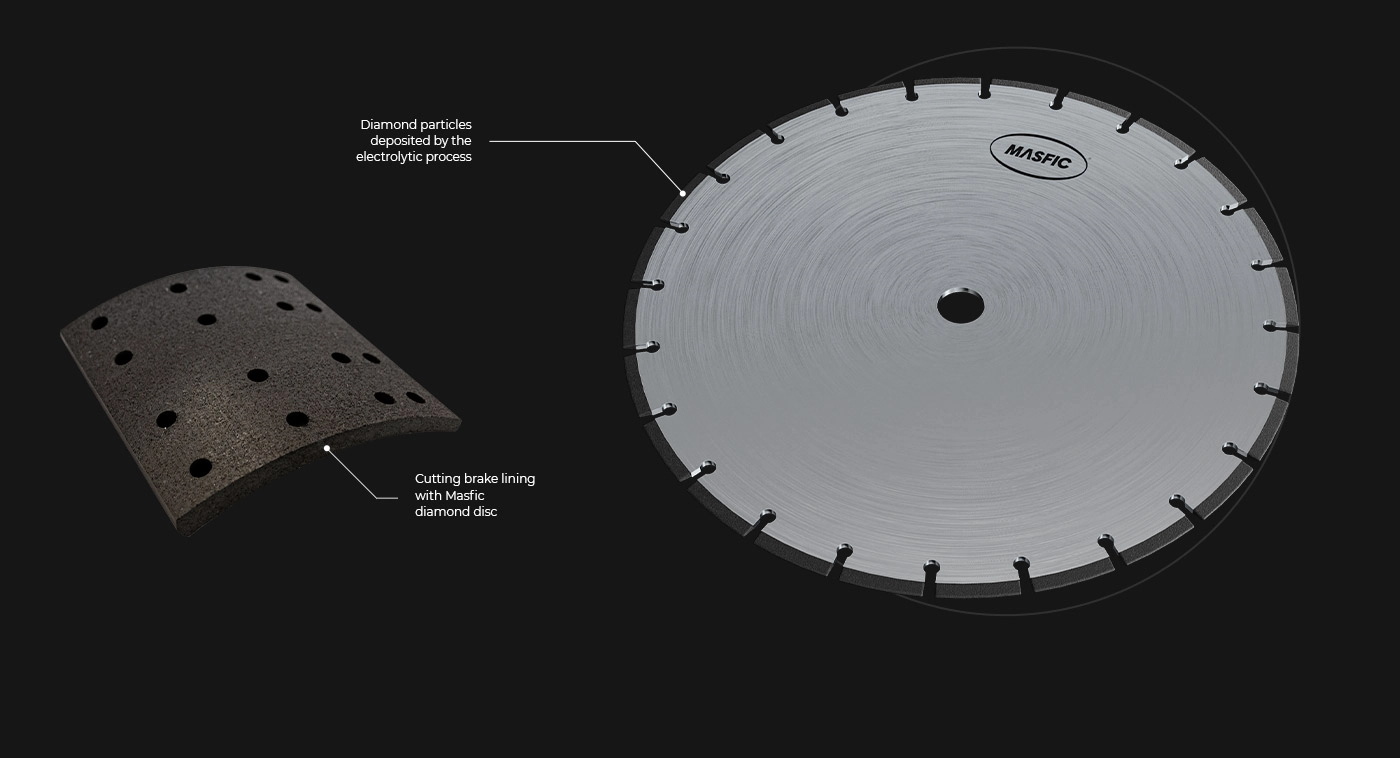 Diamond discs - Electrolytic process