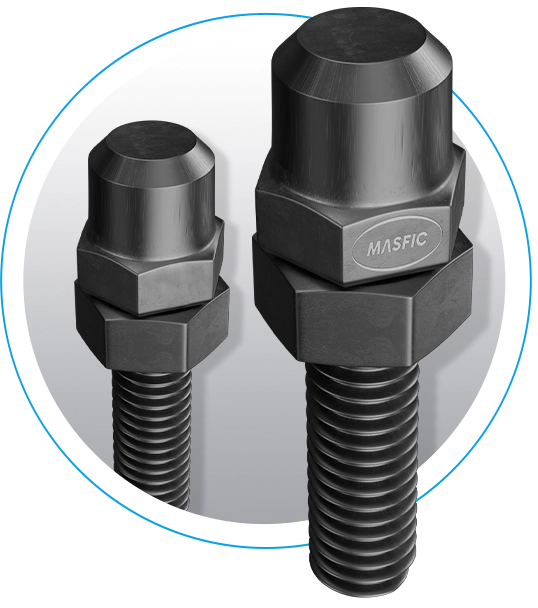 Diamond screw for interchangeable head